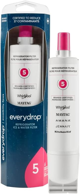 everydrop by Whirlpool Ice and Water Refrigerator Filter 5, EDR5RXD1, Single-Pack